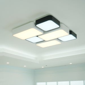 LED 3단 색변환 거실등 모던 블록6등 100w led등교체