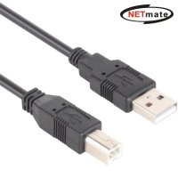NETmate NMC-UB220BK USB2.0 A-B 케이블 2m (블랙)