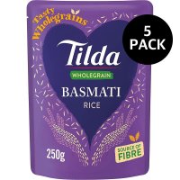 틸다 홀그레인 파스마티 라이스 쌀 250g 5팩 Tilda Wholegrain Basmati Rice