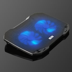 NETMATE 노트북 쿨링 스탠드 LED 듀얼 쿨링 패드 받침대 NM-LTC03