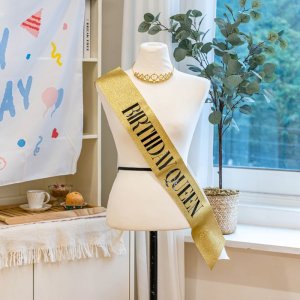생일 티아라 왕관세트 미스코리아띠 생일어깨띠 공주왕관