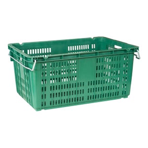 [ 공룡 ] 플라스틱 운반상자특대A - 이사 바스켓 과일 농산물 운반 바구니 녹색, 1개