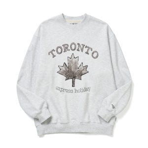 [익스프레스홀리데이] 토론토 랜드마크 스웨트셔츠_화이트 멜란지