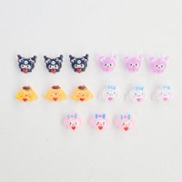 5set 러브 하트 산리오 네일 데코덴 파츠 네일아트 탑꾸 DIY 레진 5개 마이멜로디