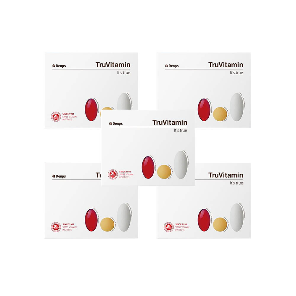 덴프스 <b>트루</b>바이비타민 5박스 5개월분 종합 멀티 <b>트루</b>아비타민 하루 한포 한팩 영양제