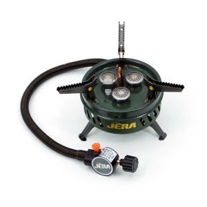 제라 서브스토브 JB-103 카키 강염버너 휴대용 캠핑버너 이소가스 그리들 스토브