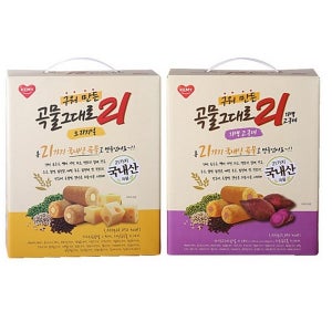 구워만든 곡물그대로21 오리지날 자색고구마 1kg 2개