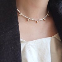 진주목걸이 Freshwater Pearl Papillon Necklace 925실버