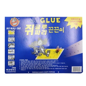 쥐글루 파리 끈끈이 종이형 2매입 10개 쥐 트랩 덫 본드 해충퇴치