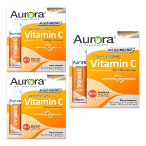 오로라 리포좀 비타민C 3000mg 32포 리포조말 고함량 액상 비타민씨 640ml, 3개