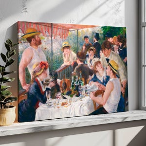 피에르 오귀스트 르누아르 인테리어 명화 그림 선상위의 파티 18호 70x50cm 캔버스액자