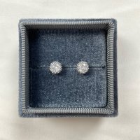 [예달] 밀그레인 솔리테어 귀걸이, Milgrain Solitaire earrings