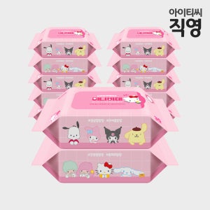 산리오캐릭터즈 미니비데 화장실용 물티슈(30매) 12팩 비데티슈 마이비데