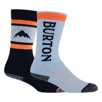 2223 버튼 위켄드 미드웨이트 아동 양말 BURTON Kids Weekend Midweight Socks 2P Ballad Blue