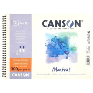 캔숀 몽발 수채패드 스프링제본 300g A4 12매