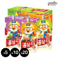 뽀로로 홍삼쏙쏙 100ml 오렌지 사과 매실 포도 블루베리 유아홍삼 어린이음료