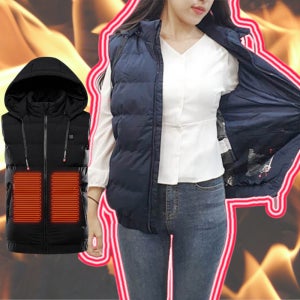 발열조끼 USB 온열 열선 보온 방한 골프 캠핑 등산 낚시 조끼