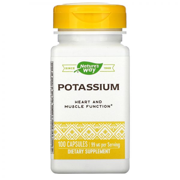 <b>네이처스 웨이</b> 칼륨 99mg 캡슐 100정 Potassium citrate