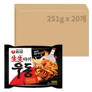 농심 생생 야끼우동 화끈한맛 20개