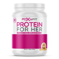 FoxyFit 여성 전용 유청 단백질 20g CLA 파우더 카라멜모카 1.85LBS