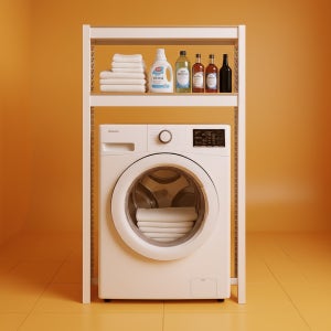 스피드랙 홈던트 세탁기선반 통돌이 건조기 철제 렉 300300600 2단 안전바1세트