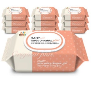 코멧 오리지널 플러스 아기물티슈 120매 x 20팩(총 2400매 )