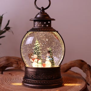 눈내리는마을오르골 자동 스노우볼