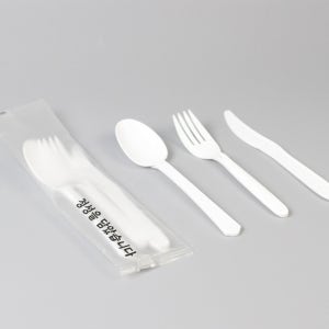 숟가락 포크 나이프 일회용 수저 세트 500개