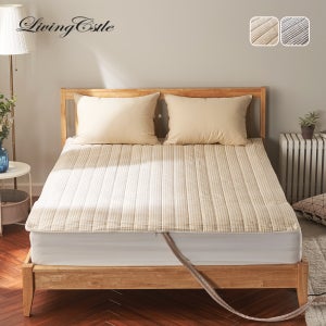 국산 논슬립 전기 온수 매트 커버 전기장판 마이크로 미니 체크 옐로우 S