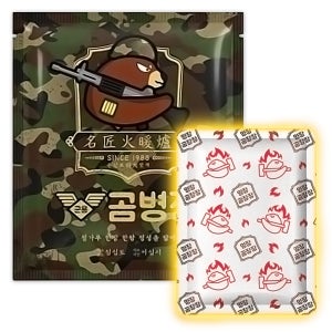 명장 핫팩 특대형 160g 군용 곰병장 국내산 보온대 손난로 1개