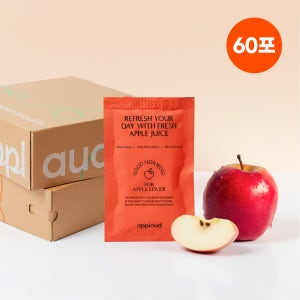 어플러드 사과즙 국내산 원물 100% NFC 착즙주스 110ml, 60개