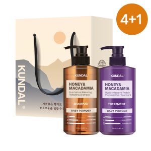 [4세트 & 1세트] 쿤달 명절 2구 선물세트(샴푸&트리트먼트)