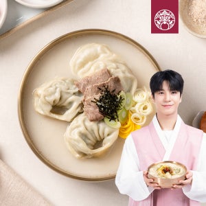 [육수 1팩 더] 한촌설렁탕 진한 사골 수만두 설렁탕(2~3인분 1.6kg) 왕만두국 만둣국 밀키트 새해 떡국