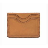 남자명품지갑 John Varvatos Unlined Leather CardCaseTanN EW