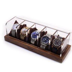 헤리티지 월넛 원목 손목 시계 보관함 거치대 호두나무 장식장 케이스 워치와인더 아크릴