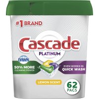 케스케이드 cascade 플래티넘 식기세척기 세제 올인원 타블렛 형 커터 레몬 62개