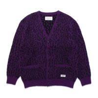 WACKO MARIA 와코마리아 LEOPARD HEAVY MOHAIR CARDIGAN