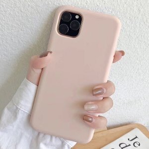 아이폰12프로맥스 파스텔 컬러 심플 무지 실리콘 핸드폰 케이스