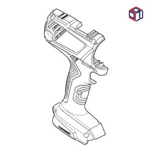 보쉬 부품 GSR 18V-21 충전 드릴 스크류 드라이버 하우징 741