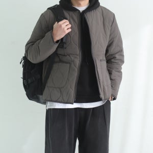 남자 경량패딩 남자 노카라 라운드 깔깔이 퀄팅 패딩