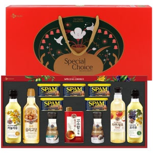 백설 특별한 선택 G호(카놀라유+요리유+참기름+올리고당+식초+천일염+구운소금+스팸 클래식)