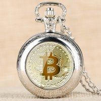 레트로 도금 물리적 비트코인 동전 루블 복제 BTC 석영 켓 시계물리적 금속 골동품