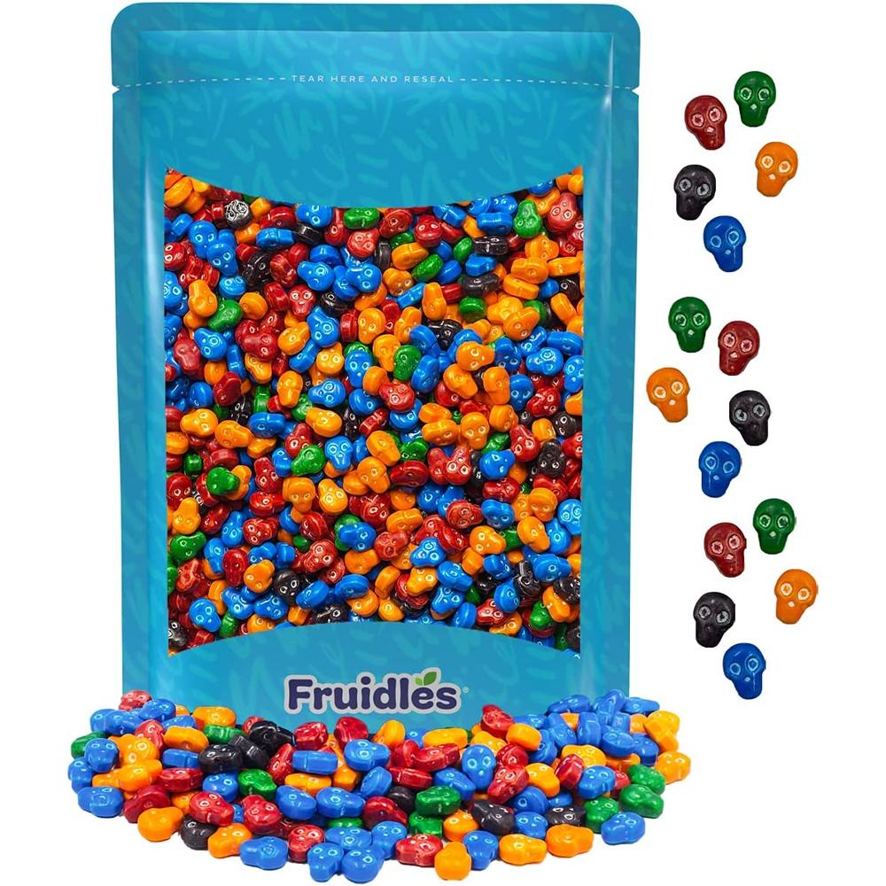 프루들스 할로윈 미니 스컬 <b>뼈</b> 쉐입 하드 캔디 트리트 454g Fruidles Halloween Mini Skulls Bones Shaped Hard Candy Treats