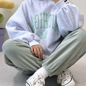 [3COLOR]미시건 루즈핏 기모맨투맨