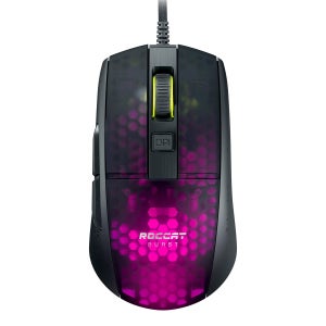 ROCCAT 버스트 프로 68g 초경량 광축 게이밍 마우스 16K 블랙