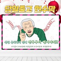 SI23 재밌는 패러디 우정 생일 생일축하 파티 현수막 플랜카드