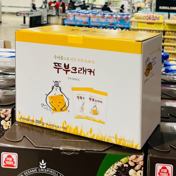 뚜부 크래커 50g x 7 코스트코 두부과자 커피 고수 담백 과자 비스켓 국산콩