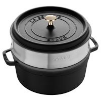 스타우브 STAUB 5.2리터 찜기 인서트 흑주철 냄비