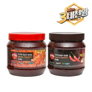 백종원 3대천왕 이가네 떡볶이양념장 매운맛소스 1.5KG 2개