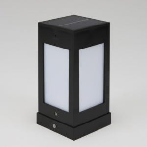 태양광 LED 문주등 흑색 80x80 XH A028